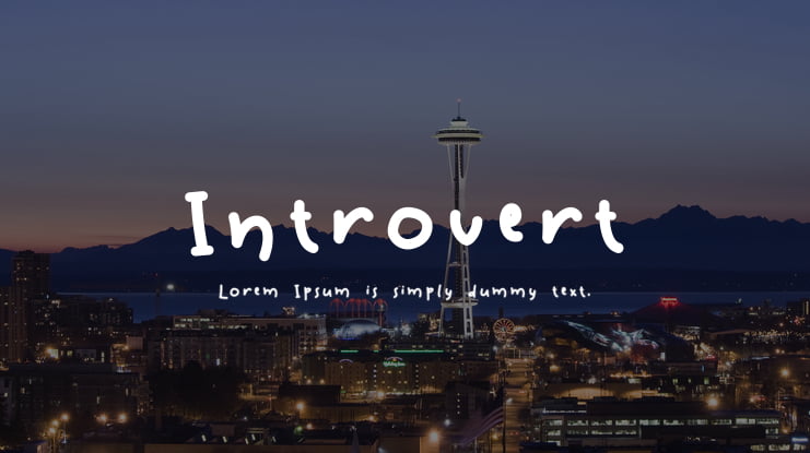 Introvert Font