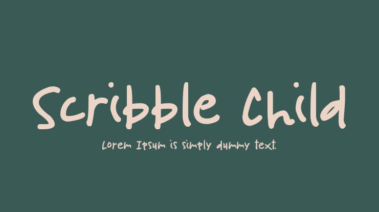 Scribble Child Font