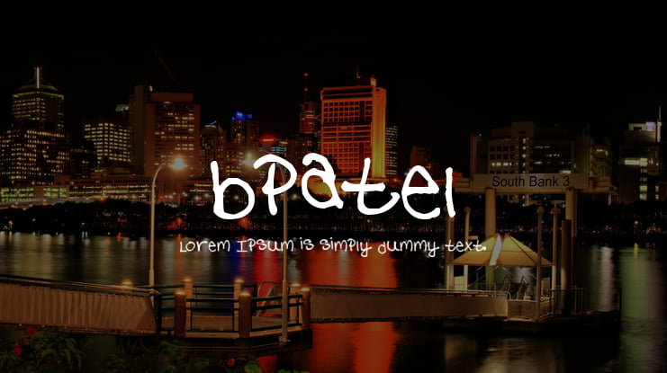 bpatel Font