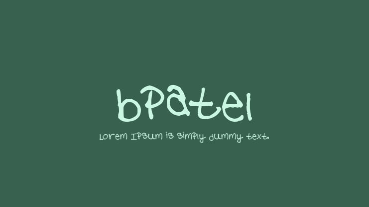 bpatel Font