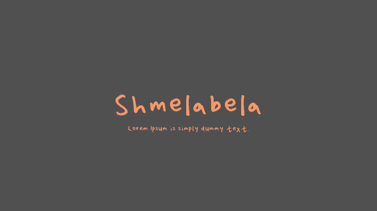 Shmelabela Font