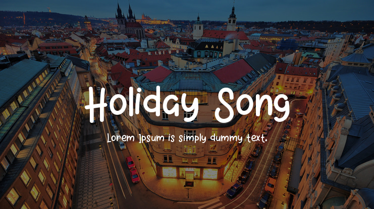 Holiday Song Font