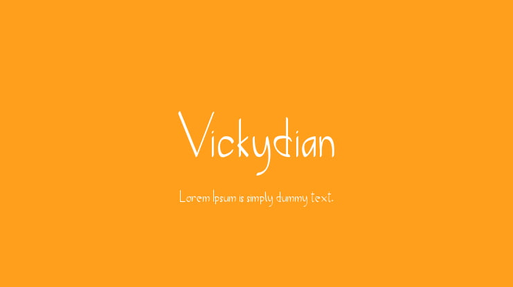 Vickydian Font