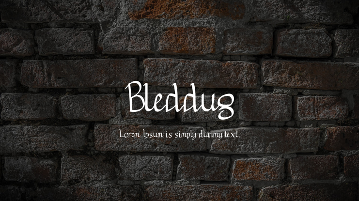 Bleddug Font