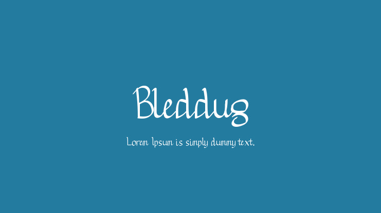 Bleddug Font