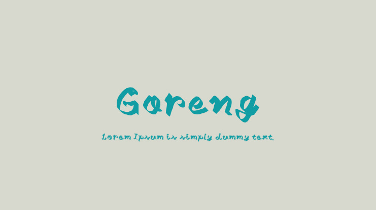 Goreng Font