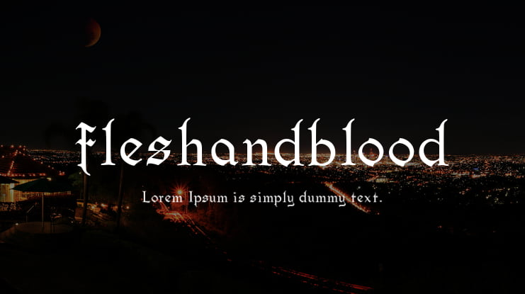 fleshandblood Font