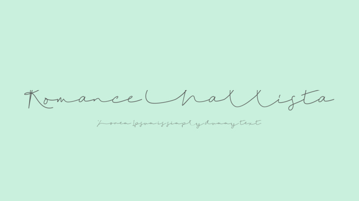 Romance Challista Font