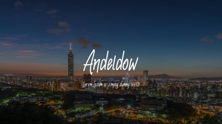 Andeldow Font