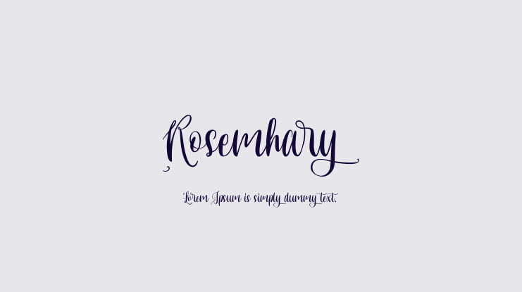 Rosemhary Font
