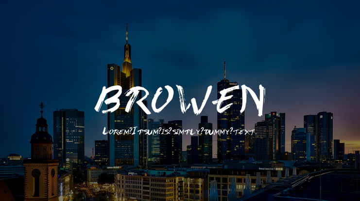 BROWEN Font