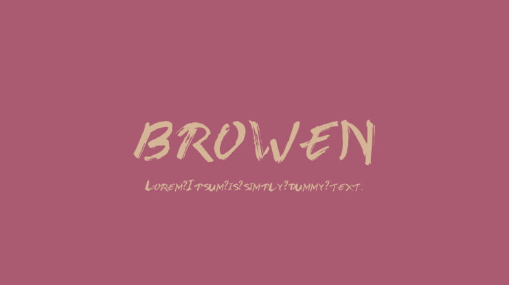 BROWEN Font