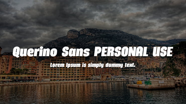 Querino Sans PERSONAL USE Font Family