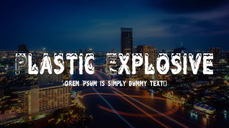 Plastic Explosive Font