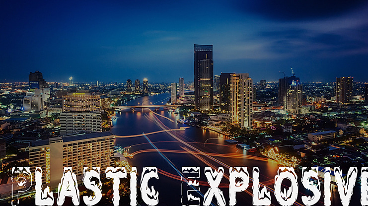 Plastic Explosive Font