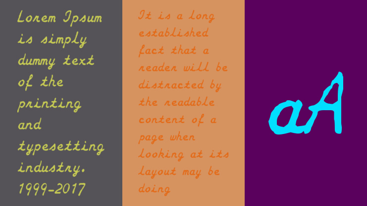 zai Smith-Corona Galaxie Typewriter Font