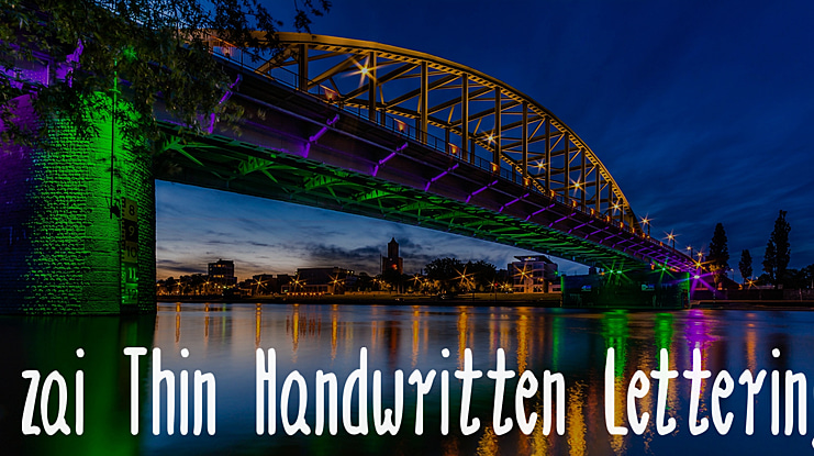 zai  Handwritten Lettering Font
