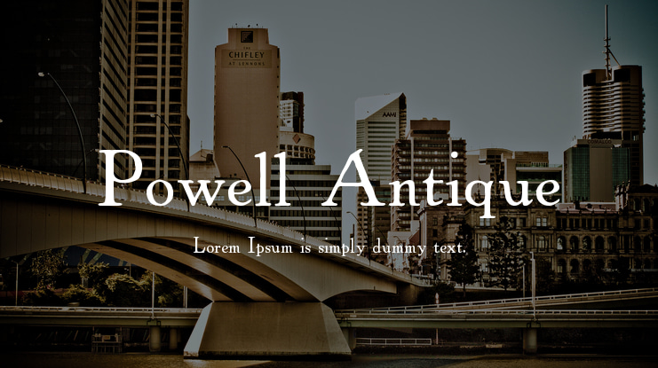 Powell Antique Font