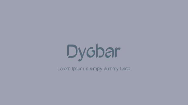 Dyobar Font