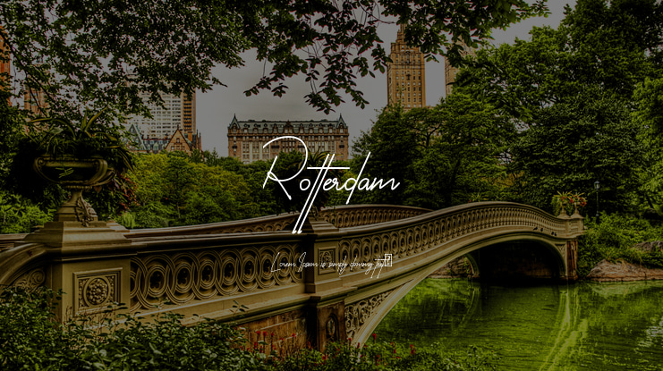 Rotterdam Font