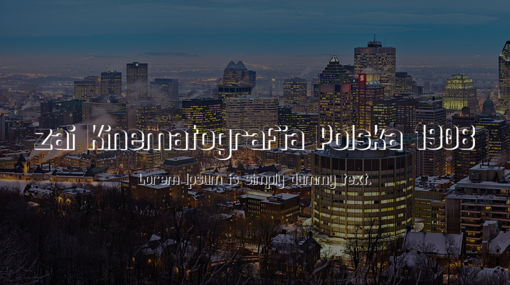 zai Kinematografia Polska 1908 Font Family