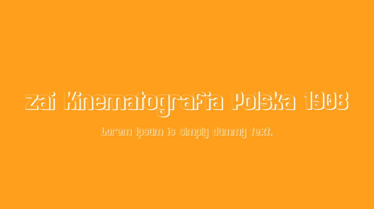 zai Kinematografia Polska 1908 Font Family