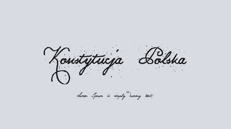 Konstytucja Polska Font Family