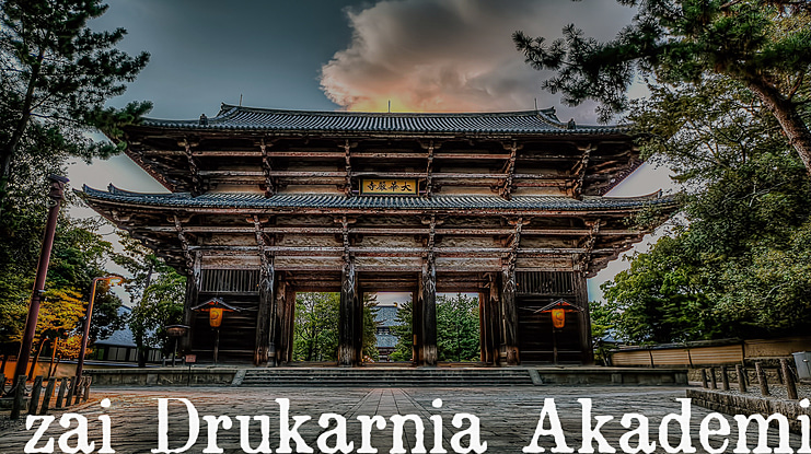 zai Drukarnia Akademii Krakowskiej 1674 Font