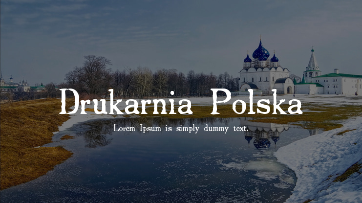 Drukarnia Polska Font