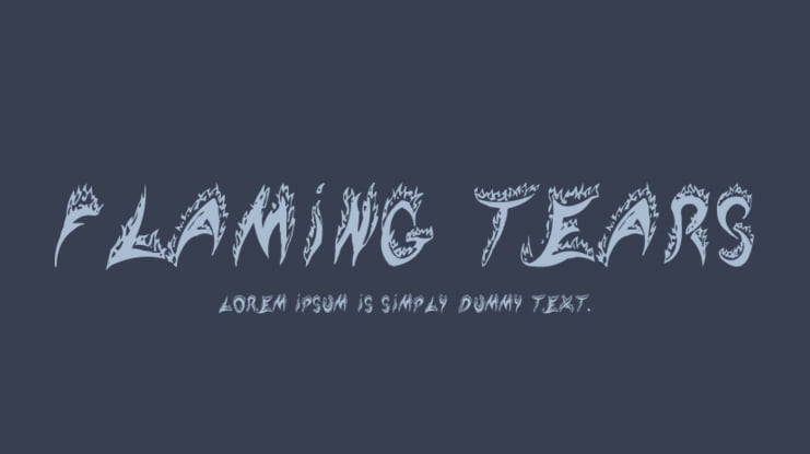 Flaming Tears Font