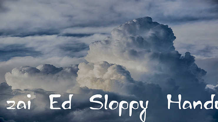 zai Ed Sloppy Handwritten Font Family