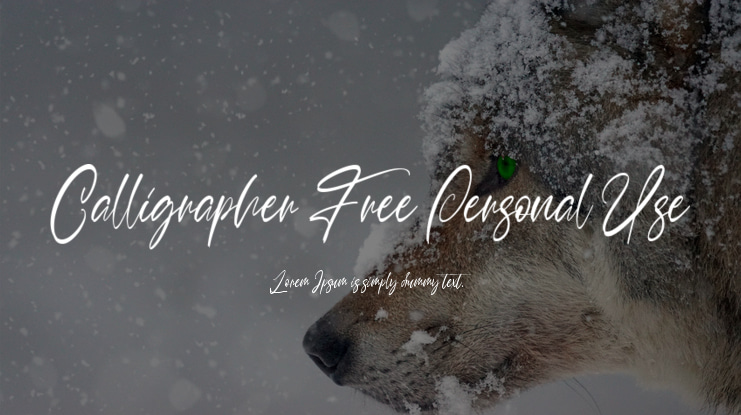 Calligrapher Free Personal Use Font