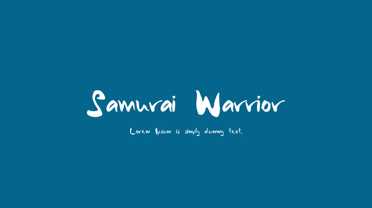 Samurai Warrior Font