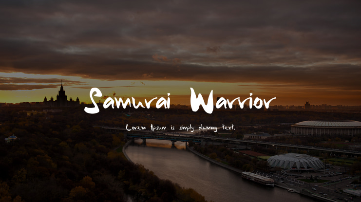Samurai Warrior Font