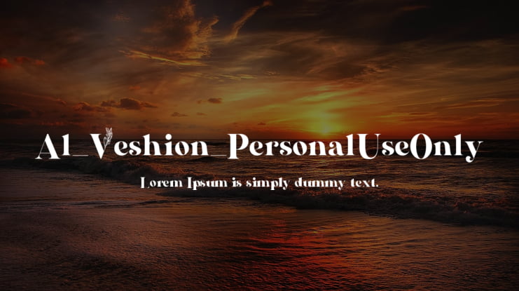 Al_Veshion_PersonalUseOnly Font