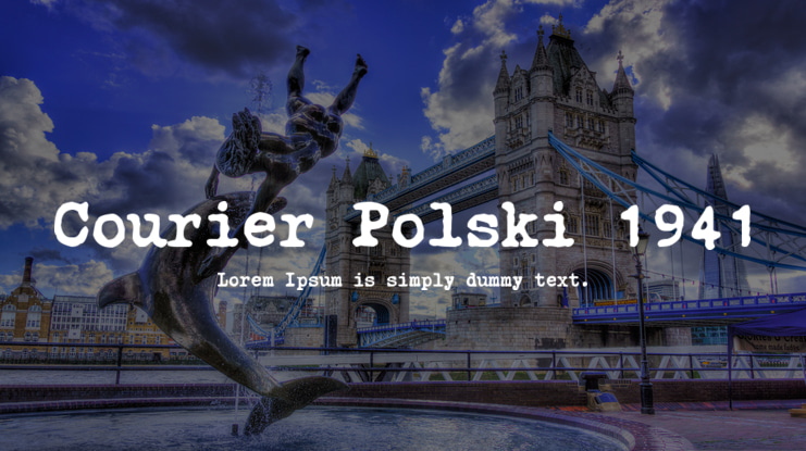 Courier Polski 1941 Font