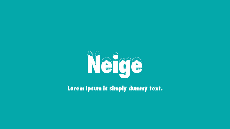 Neige Font Family