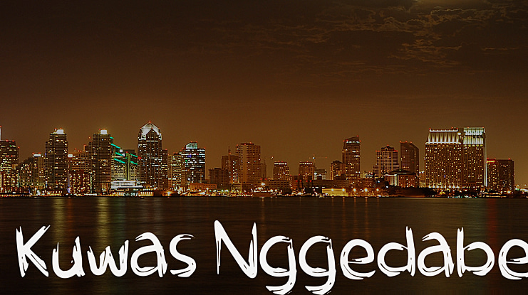 Kuwas Nggedabel Font
