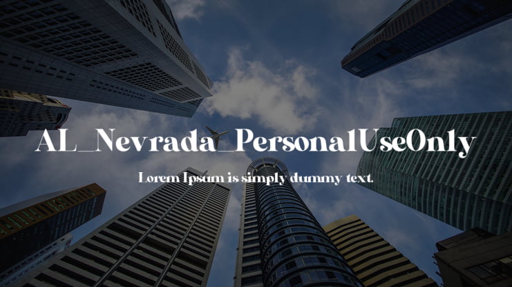 AL_Nevrada_PersonalUseOnly Font