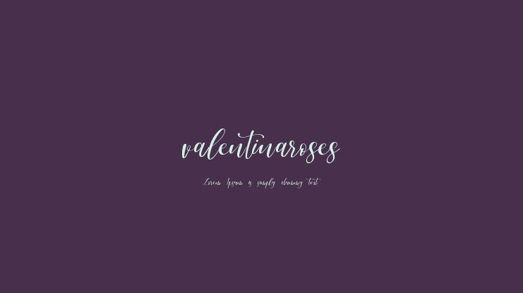 valentinaroses Font