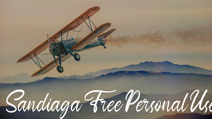 Sandiaga Free Personal Use Font