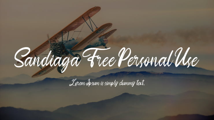 Sandiaga Free Personal Use Font
