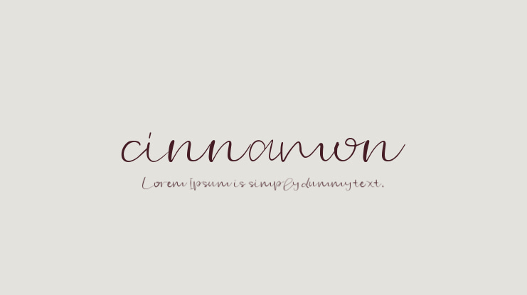 cinnamon Font