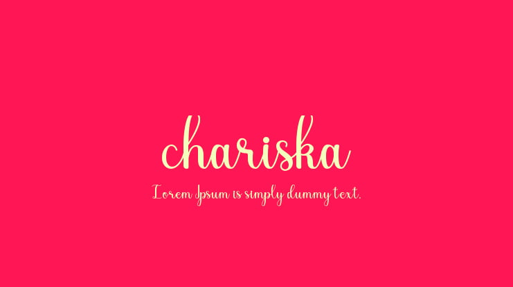 chariska Font