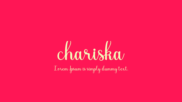 chariska Font