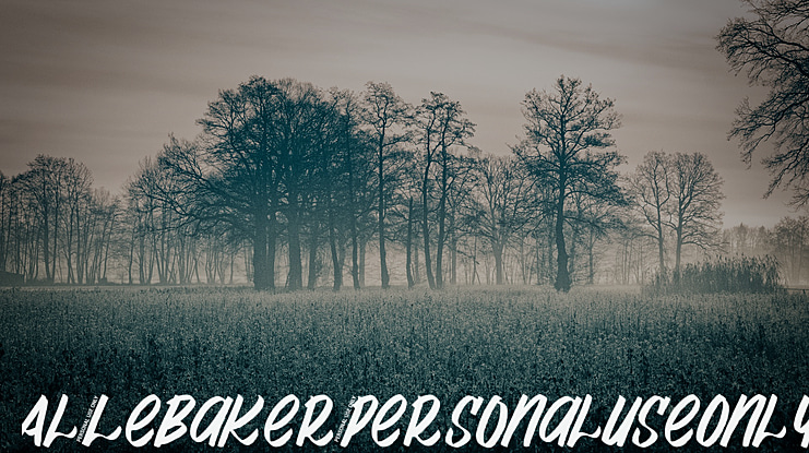 Al_LeBaker_PersonalUseOnly Font