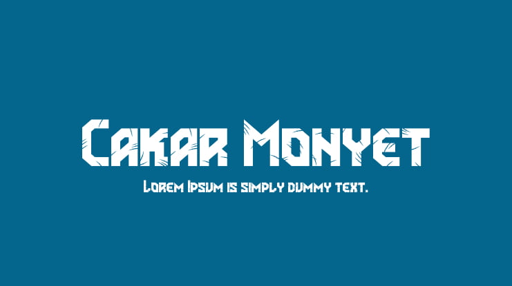 Cakar Monyet Font