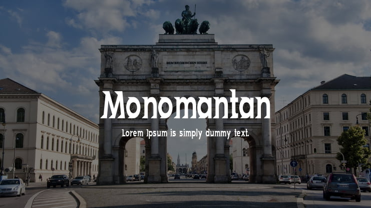Monomantan Font