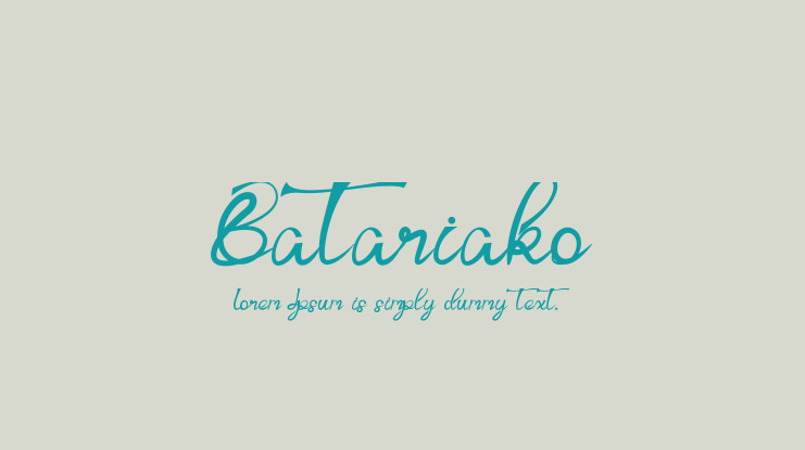 Batariako Font