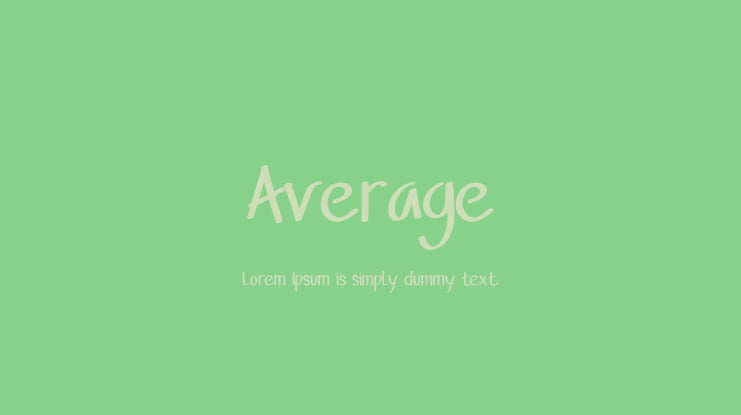 Average Font